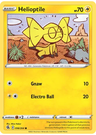 Helioptile #98 — Fusion Strike
