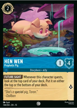 Hen Wen - Prophetic Pig #138/204 — Whispers in the Well