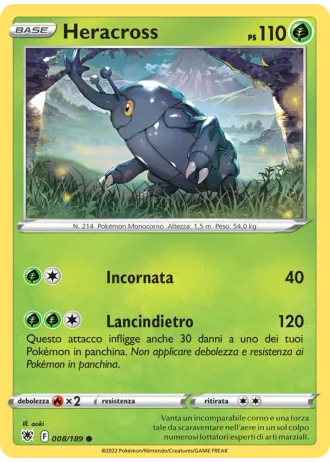 Heracross #008/189 — Lucentezza Siderale