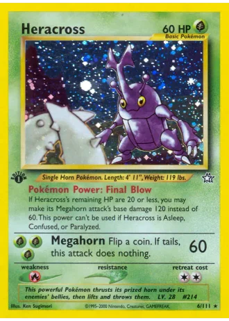 Heracross #6/111 — Neo Genesis