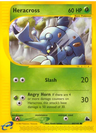 Heracross #64 — Skyridge