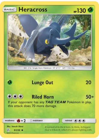 Heracross #9/236 — Cosmic Eclipse