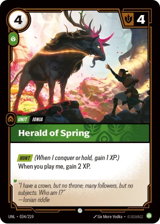 Herald of Spring #034/219 — Unleashed