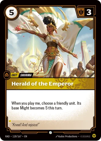 Herald of the Emperor #118/167 — Radiance