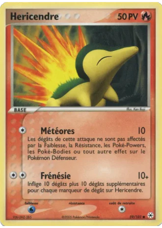 Hericendre #59/101 — EX Légendes Oubliées