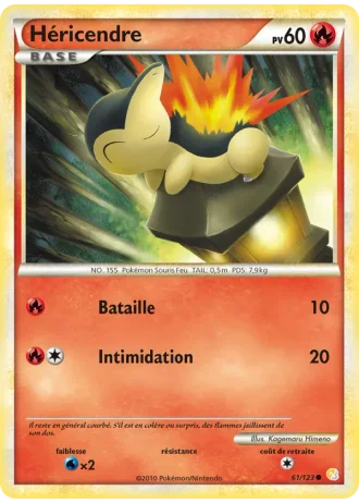 Héricendre #61/123 — HeartGold SoulSilver