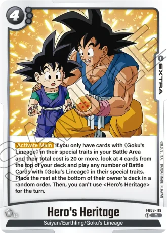 Hero's Heritage FB08-119 — Saiyan's Pride (FB08)
