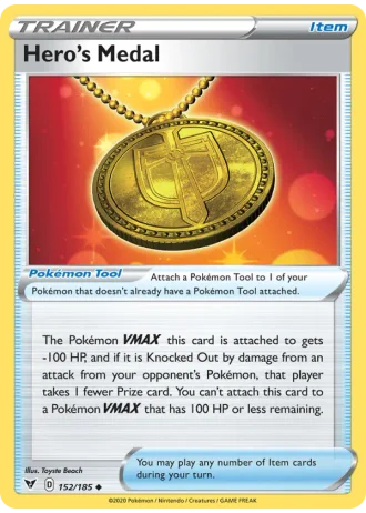 Hero's Medal #152/185 — Vivid Voltage