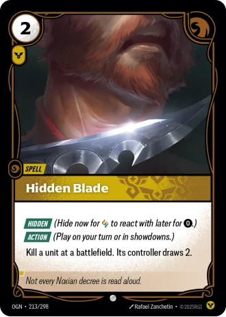 Hidden Blade #213/298 — Origins
