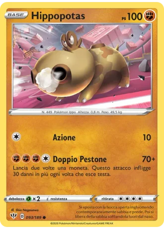 Hippopotas #93/189 — Fiamme Oscure
