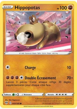 Hippopotas #93/189 — Ténèbres Embrasées