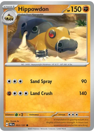 Hippowdon #053/131 — Prismatic Evolutions