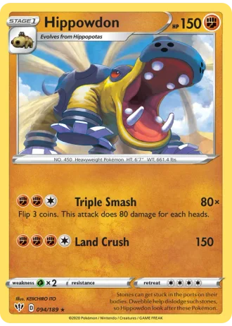 Hippowdon #94/189 — Darkness Ablaze