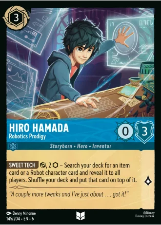 Hiro Hamada - Robotics Prodigy #145/204 — Azurite Sea