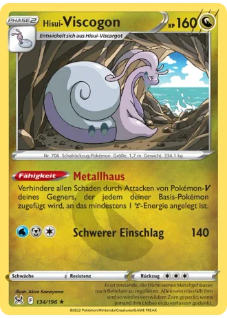 Hisui Viscogon #134/196 — Verlorener Ursprung