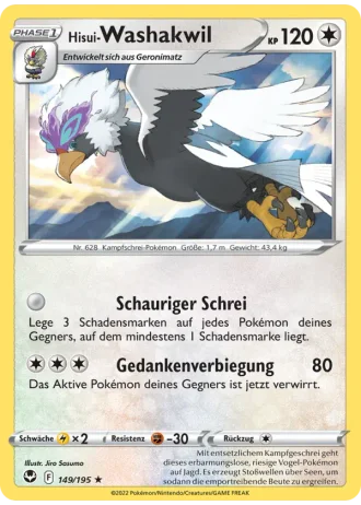 Hisui-Washakwil #149/195 — Silberne Sturmwinde