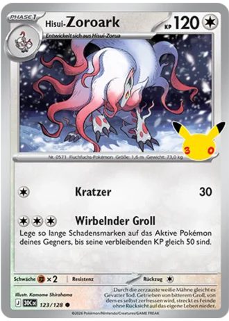 Hisui-Zoroark #123/128 — 30 Jahre