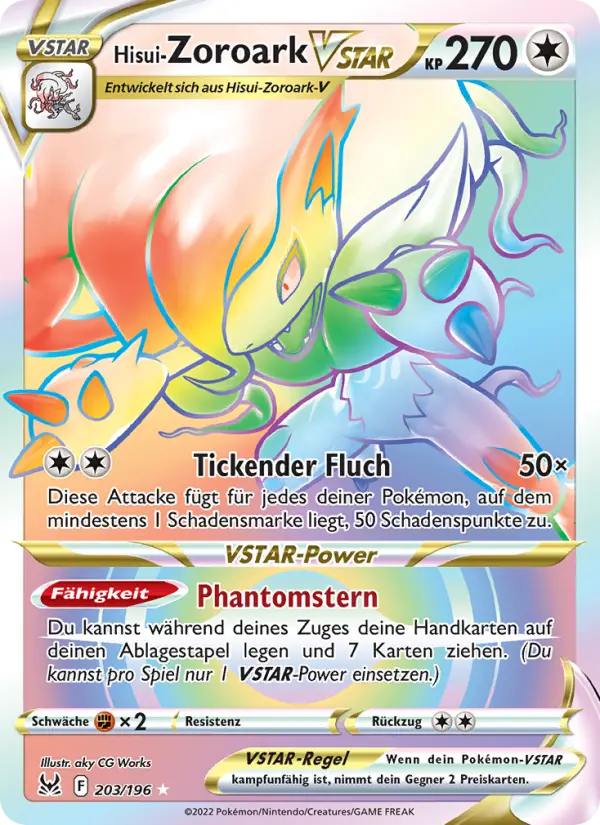 Hisui-Zoroark VSTAR #203 — Verlorener Ursprung