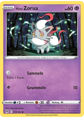 Hisui-Zorua #075/196 — Verlorener Ursprung