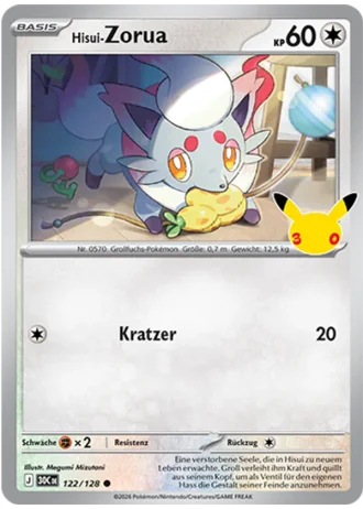 Hisui-Zorua #122/128 — 30 Jahre