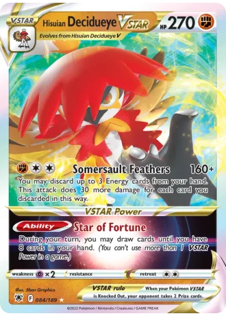 Hisuian Decidueye VSTAR #84/72 — World Championships 2022