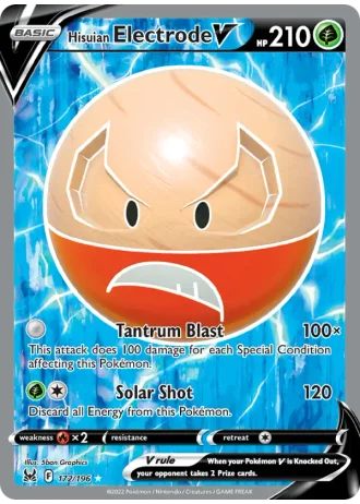 Hisuian Electrode V #172/196 — Lost Origin