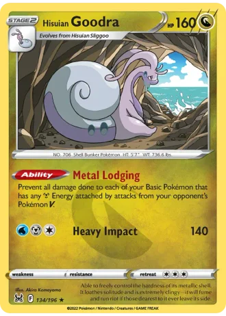 Hisuian Goodra #134/196 — Lost Origin