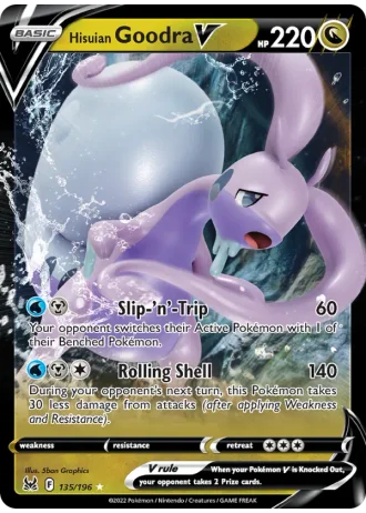 Hisuian Goodra V #135/196 — Lost Origin