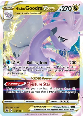 Hisuian Goodra VSTAR #136/196 — Lost Origin