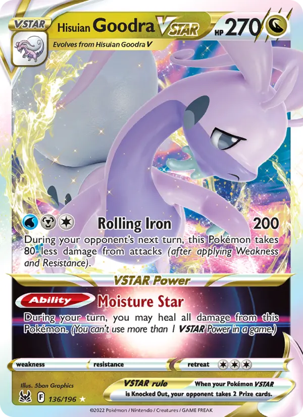Hisuian Goodra VSTAR #136/196 — World Championships 2024