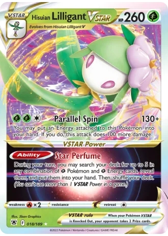 Hisuian Lilligant VSTAR #018/189 — Astral Radiance