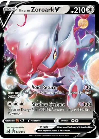 Hisuian Zoroark V #146/196 — Lost Origin