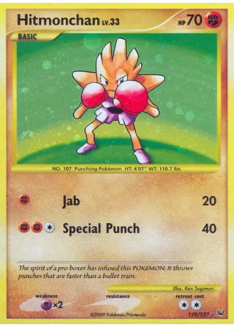 Hitmonchan #129/127 — Platino
