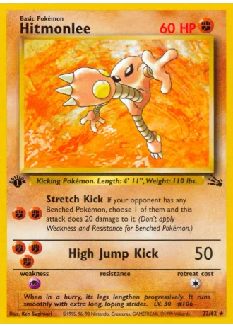 Hitmonlee #22/62 — Fossil