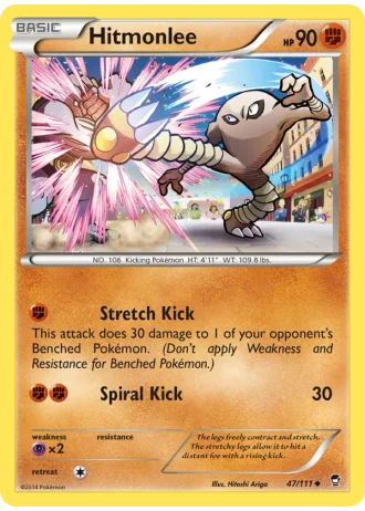 Hitmonlee #47/111 — Furious Fists