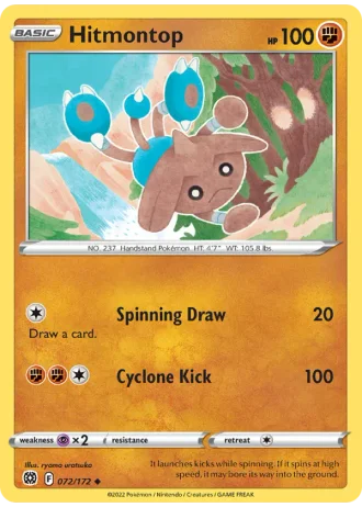 Hitmontop #072/172 — Brilliant Stars