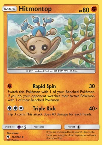 Hitmontop #113/214 — Lost Thunder