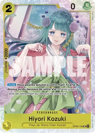 Hiyori Kozuki (OP06-106) (Alternative Art) — ONE PIECE CARD THE BEST (PRB01)