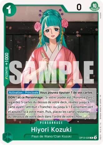 Hiyori Kozuki (OP12-028) — l'Héritage du Maître (OP12)