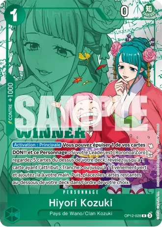 Hiyori Kozuki (OP12-028) (Alternative Art) — PROMO