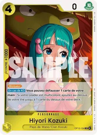 Hiyori Kozuki (OP13-104) — Successeurs (OP13)