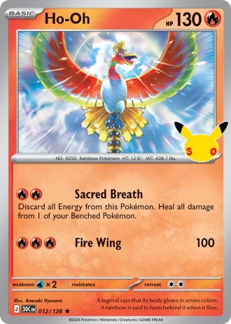 Ho-Oh #012/128 — 30th Celebration