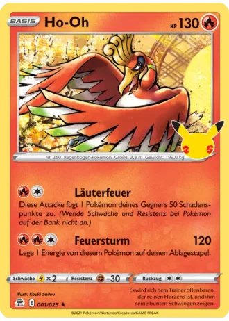Ho-Oh #1/25 — Celebrations