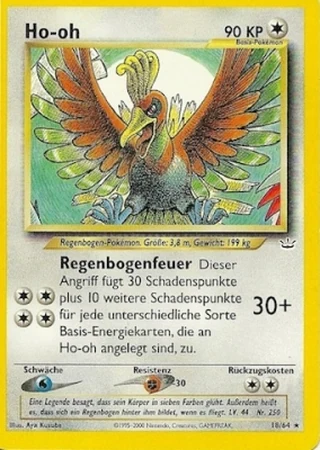 Ho-oh (1. Edition) #18 — Neo Revelation (1. Edition)