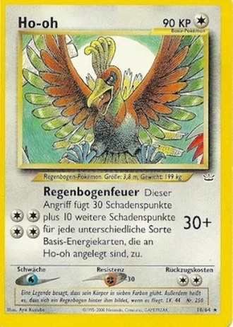 Ho-oh (1. Edition) #18/64 — Neo Revelation (1. Edition)