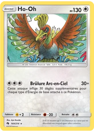 Ho-Oh #160/214 — Tonnerre Perdu