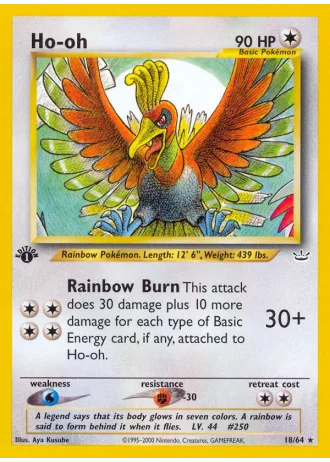 Ho-oh (1st Edition) #18/64 — Neo Revelation (1st Edition)