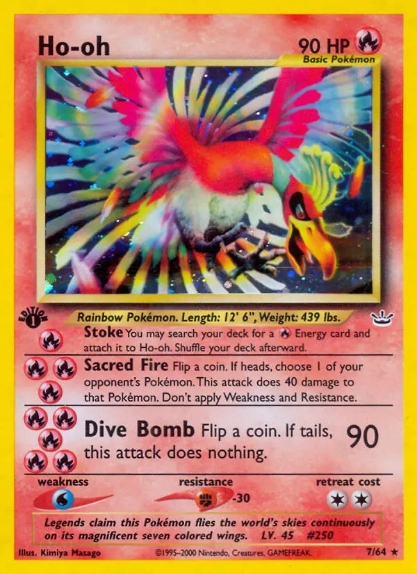 Ho-oh (1st Edition) #7 — Neo Revelation (1st Edition)