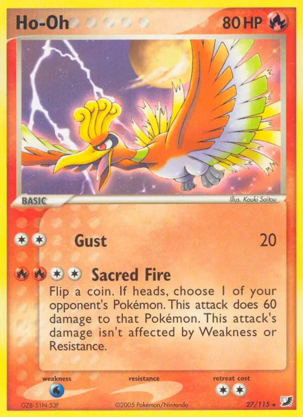 Ho-oh #27 — EX Verborgene Mächte