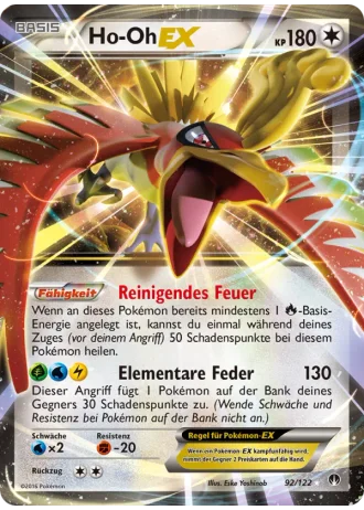 Ho-Oh EX #92/122 — TURBOfieber